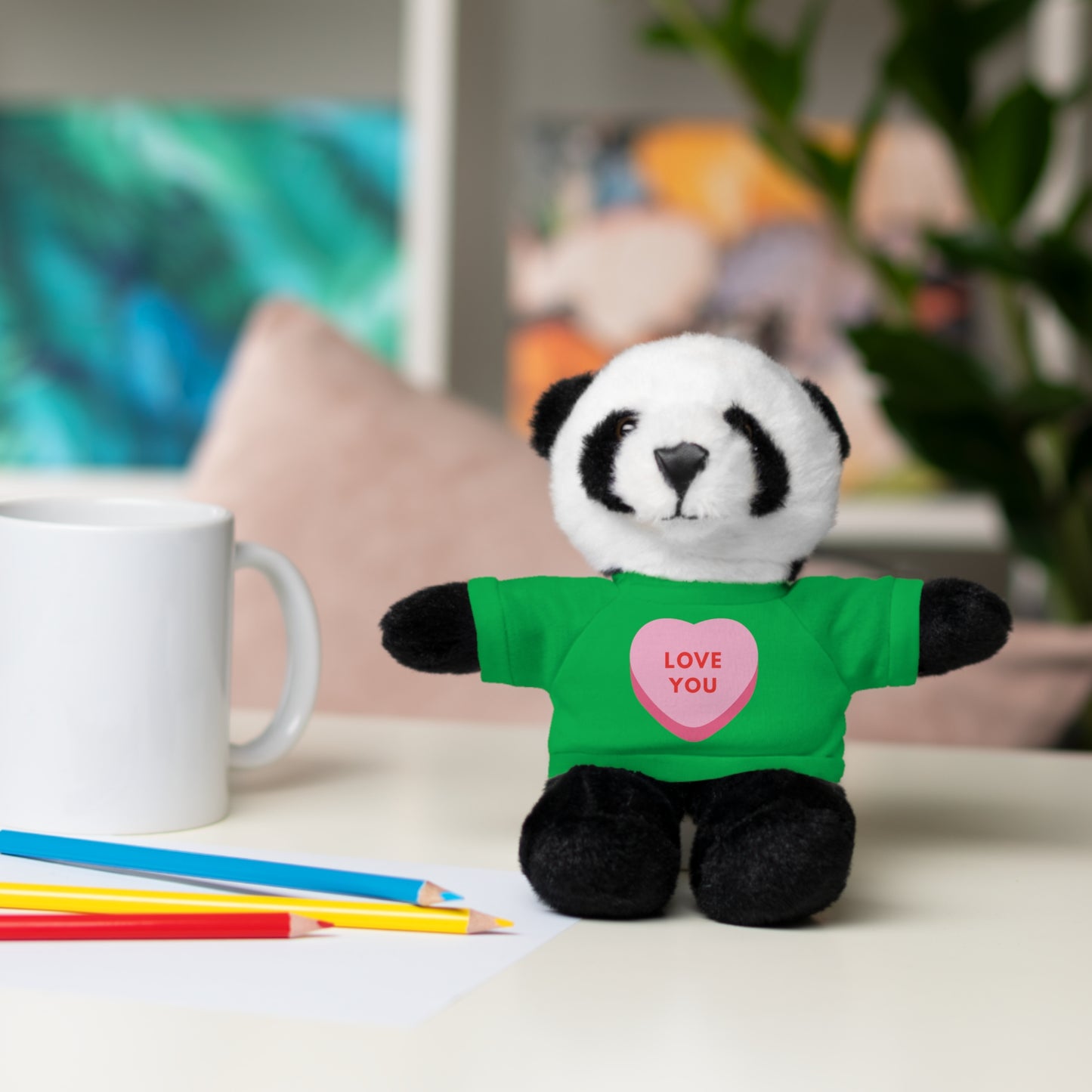 Love You Stuffed Animal with Tee | Adorable Gift for Kids & Occasions, Best Gift For Him/Her, Valentine Special Edition