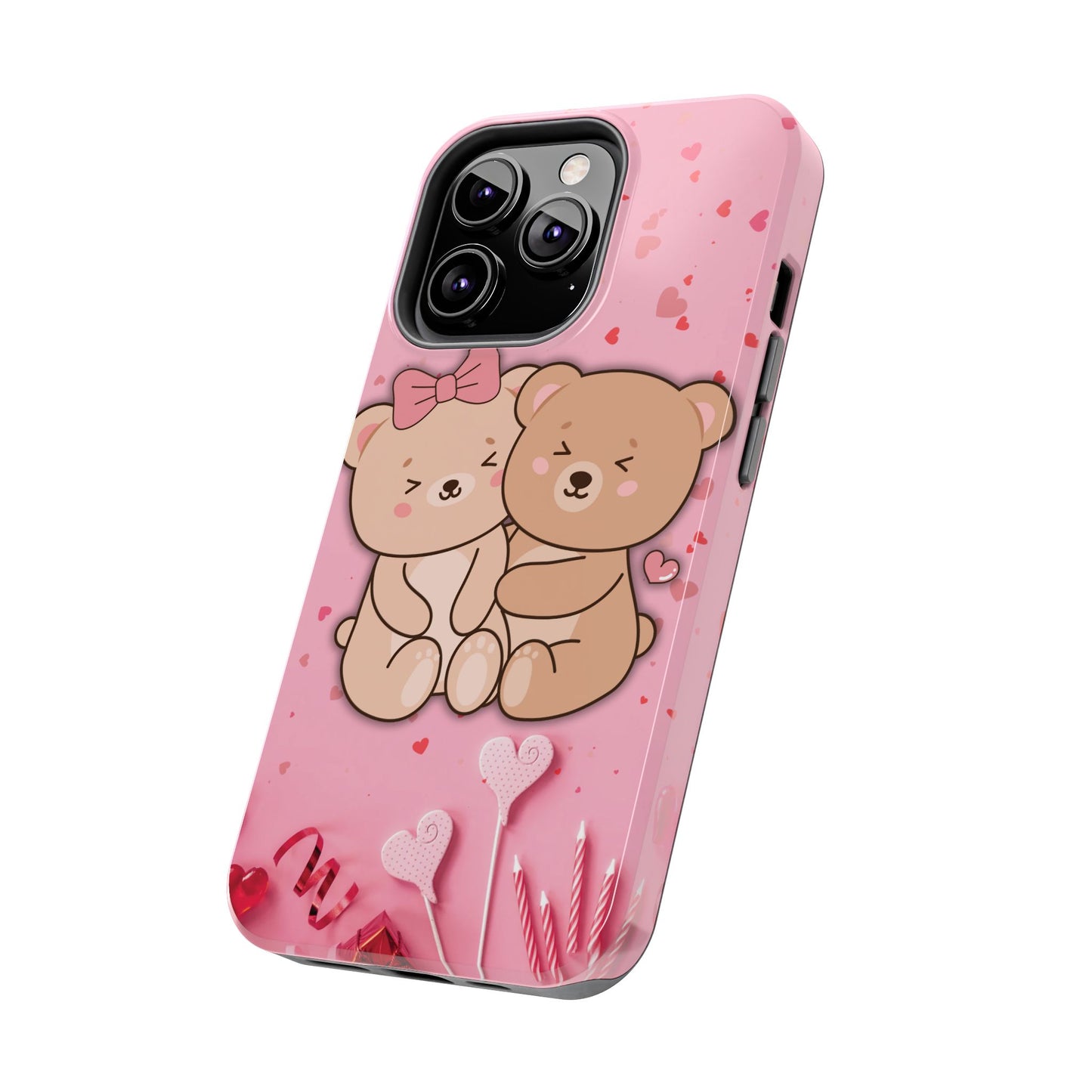 Cute Bear Couple Phone Case - Valentine's Day Gift