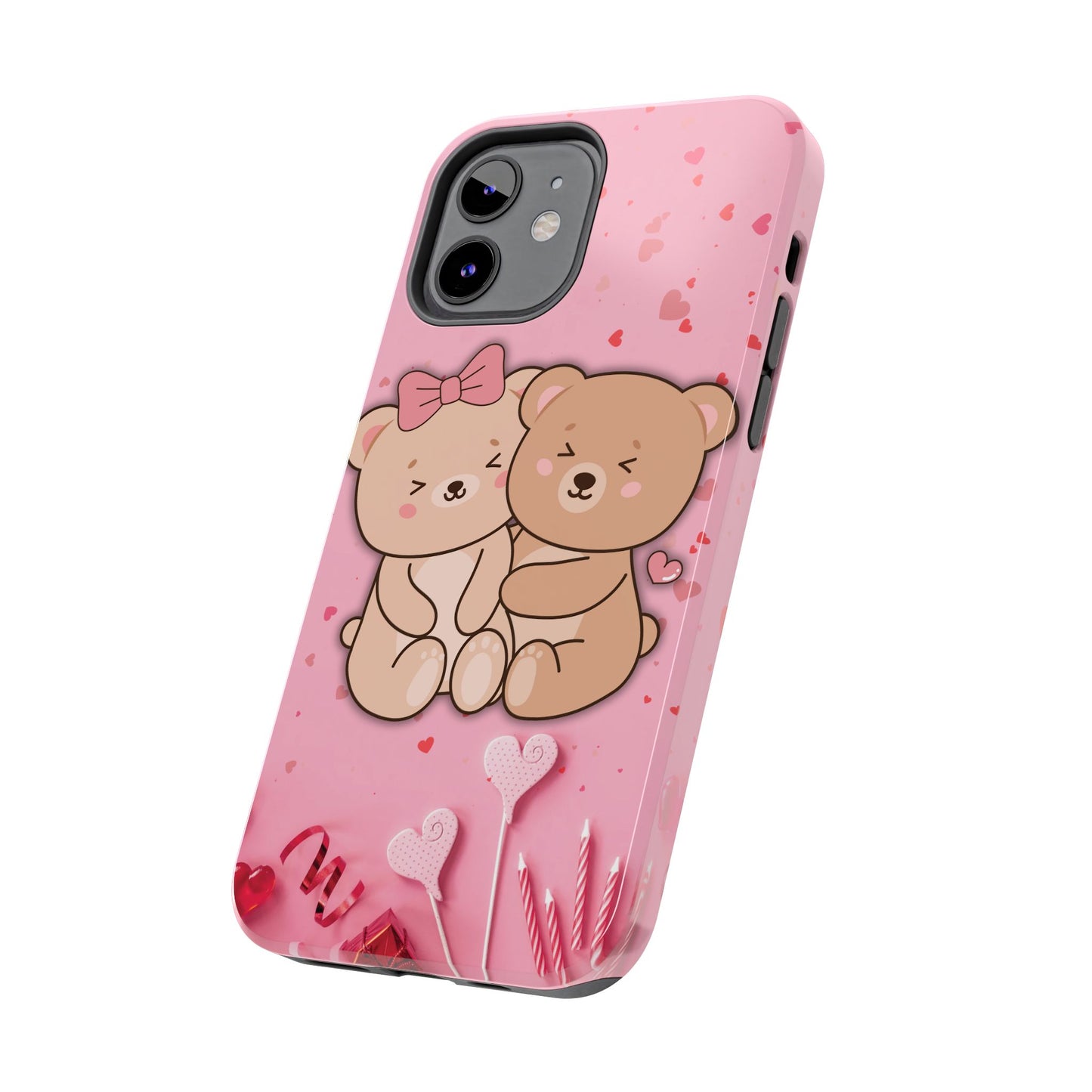 Cute Bear Couple Phone Case - Valentine's Day Gift