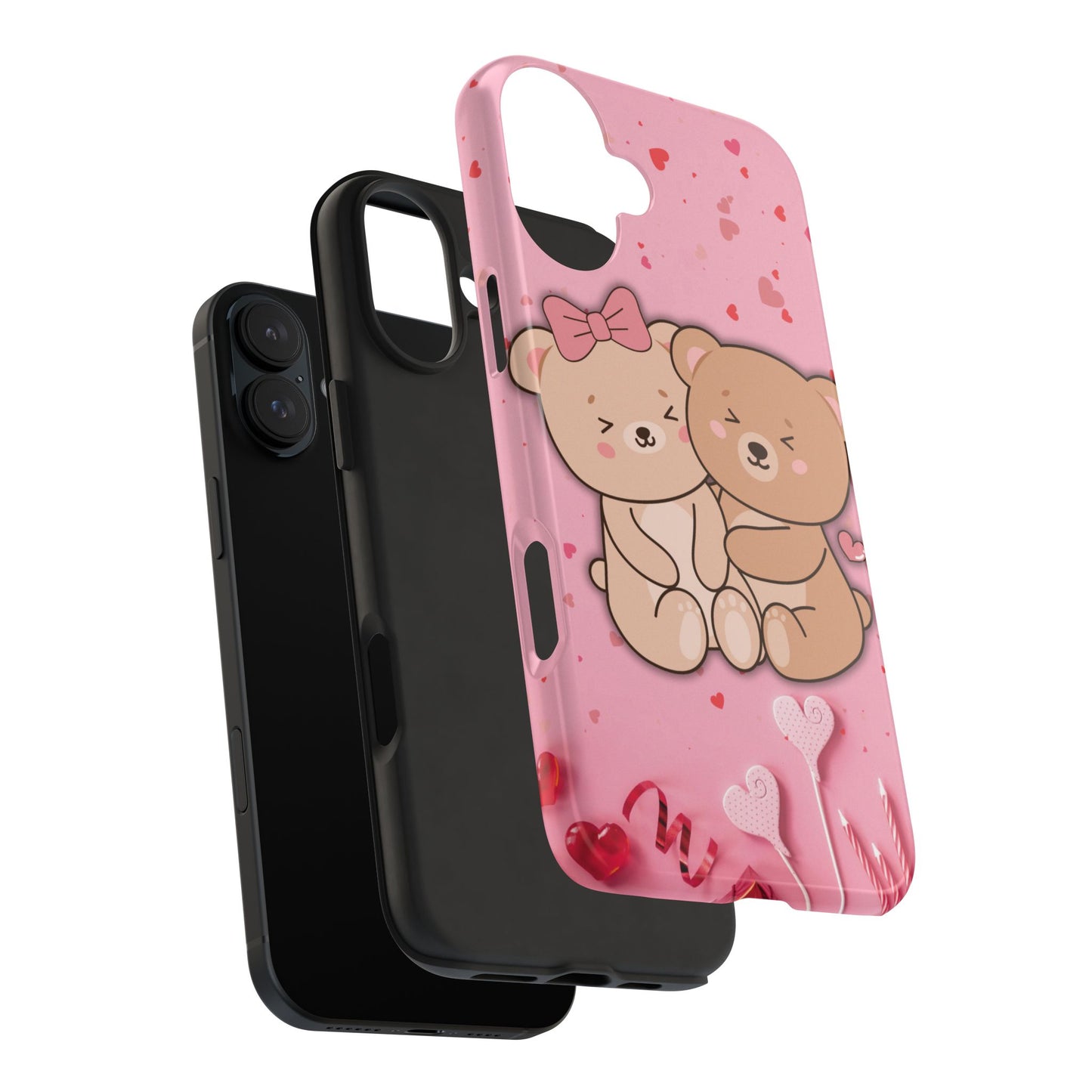 Cute Bear Couple Phone Case - Valentine's Day Gift