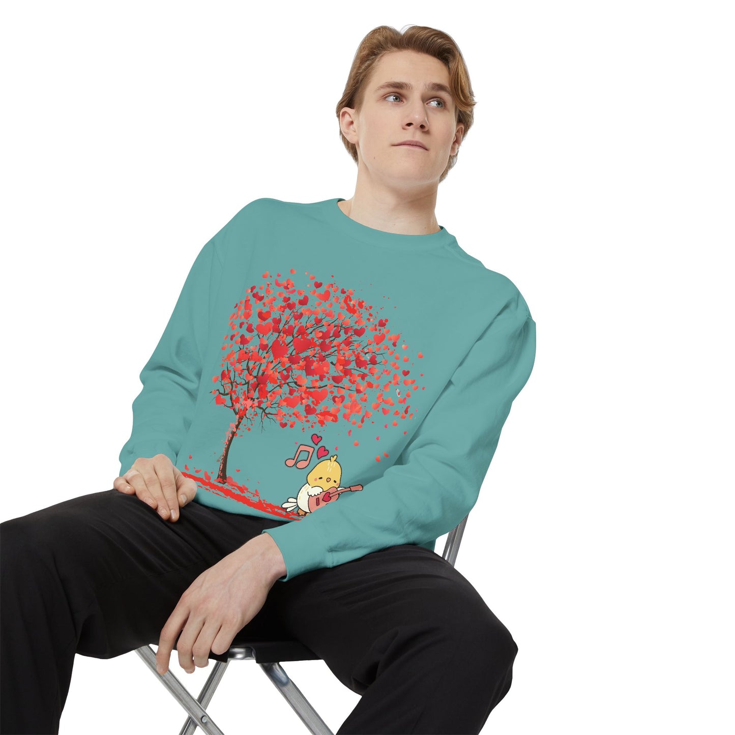 Cute Love Tree Unisex Sweatshirt - Perfect for Valentine's Day