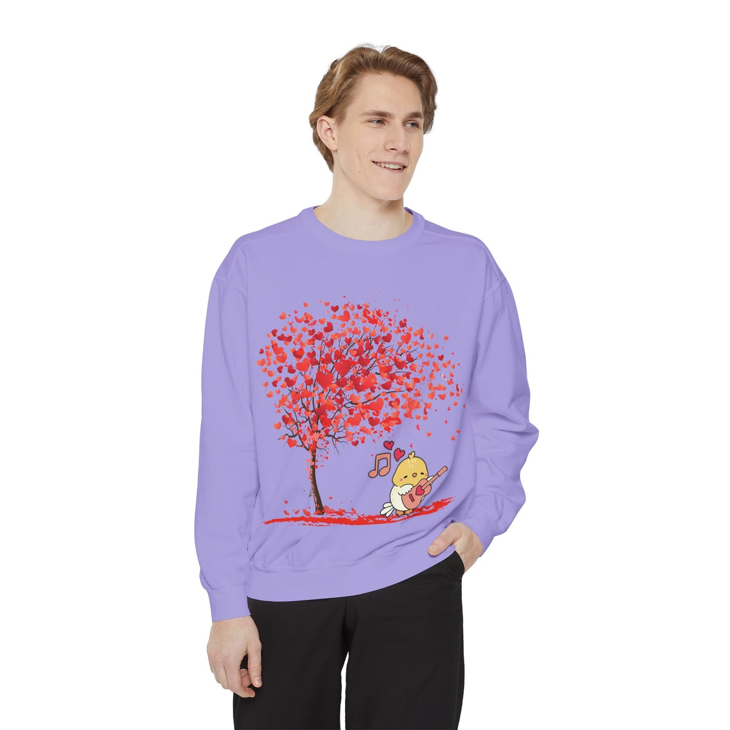 Cute Love Tree Unisex Sweatshirt - Perfect for Valentine's Day