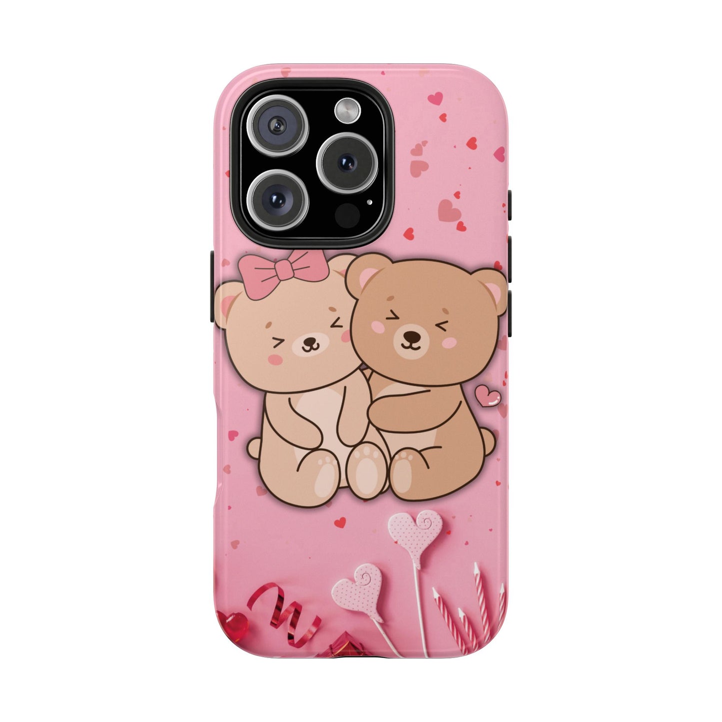 Cute Bear Couple Phone Case - Valentine's Day Gift