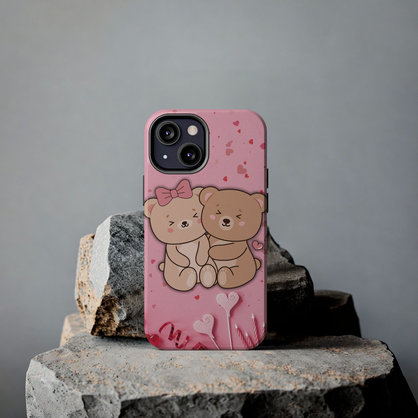 Cute Bear Couple Phone Case - Valentine's Day Gift