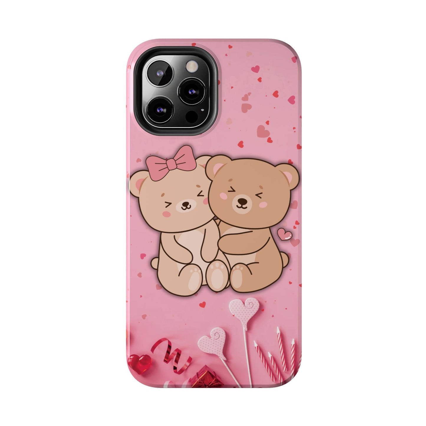 Cute Bear Couple Phone Case - Valentine's Day Gift