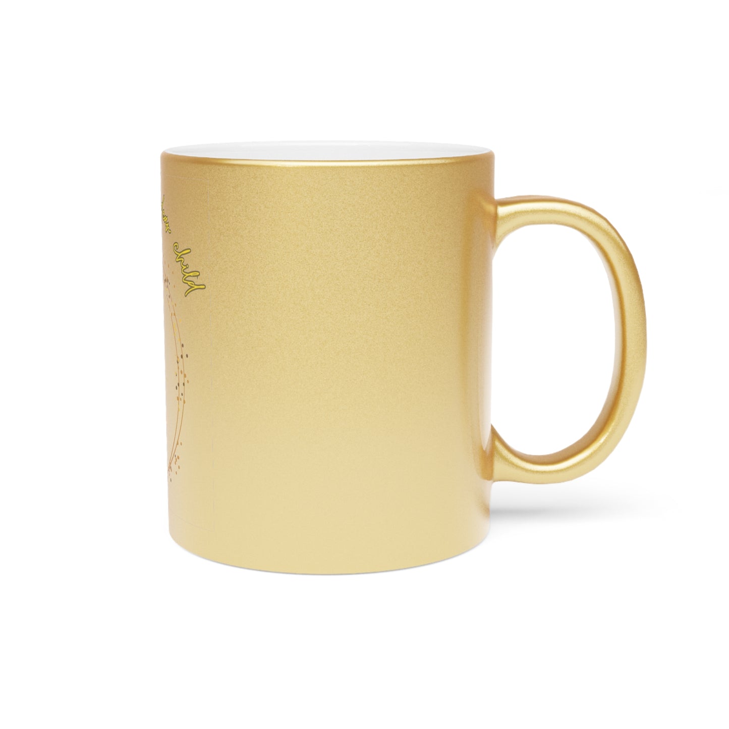 Metallic Coffee Mug (Silver\Gold), Gold or Silver Metallic Finish for a Luxe Look, Perfect for Gifting or Personal Use, Ceramic Mugs with Stunning Metallic Coating, Add Elegance to Every Sip