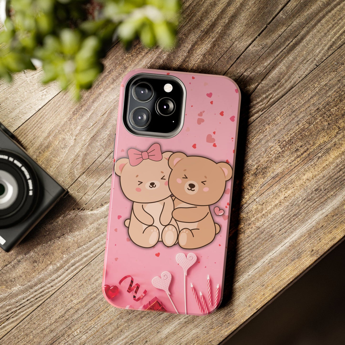 Cute Bear Couple Phone Case - Valentine's Day Gift