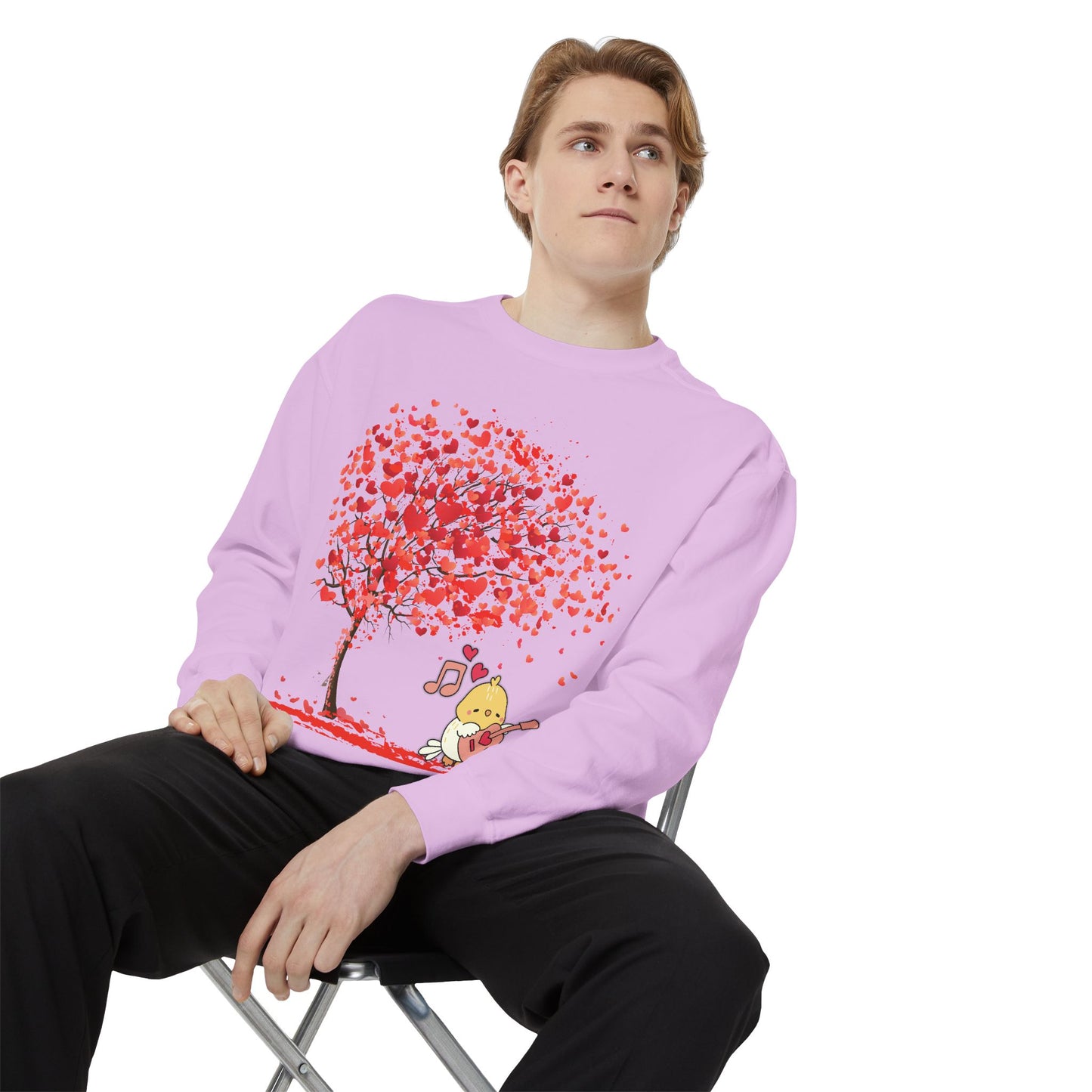 Cute Love Tree Unisex Sweatshirt - Perfect for Valentine's Day