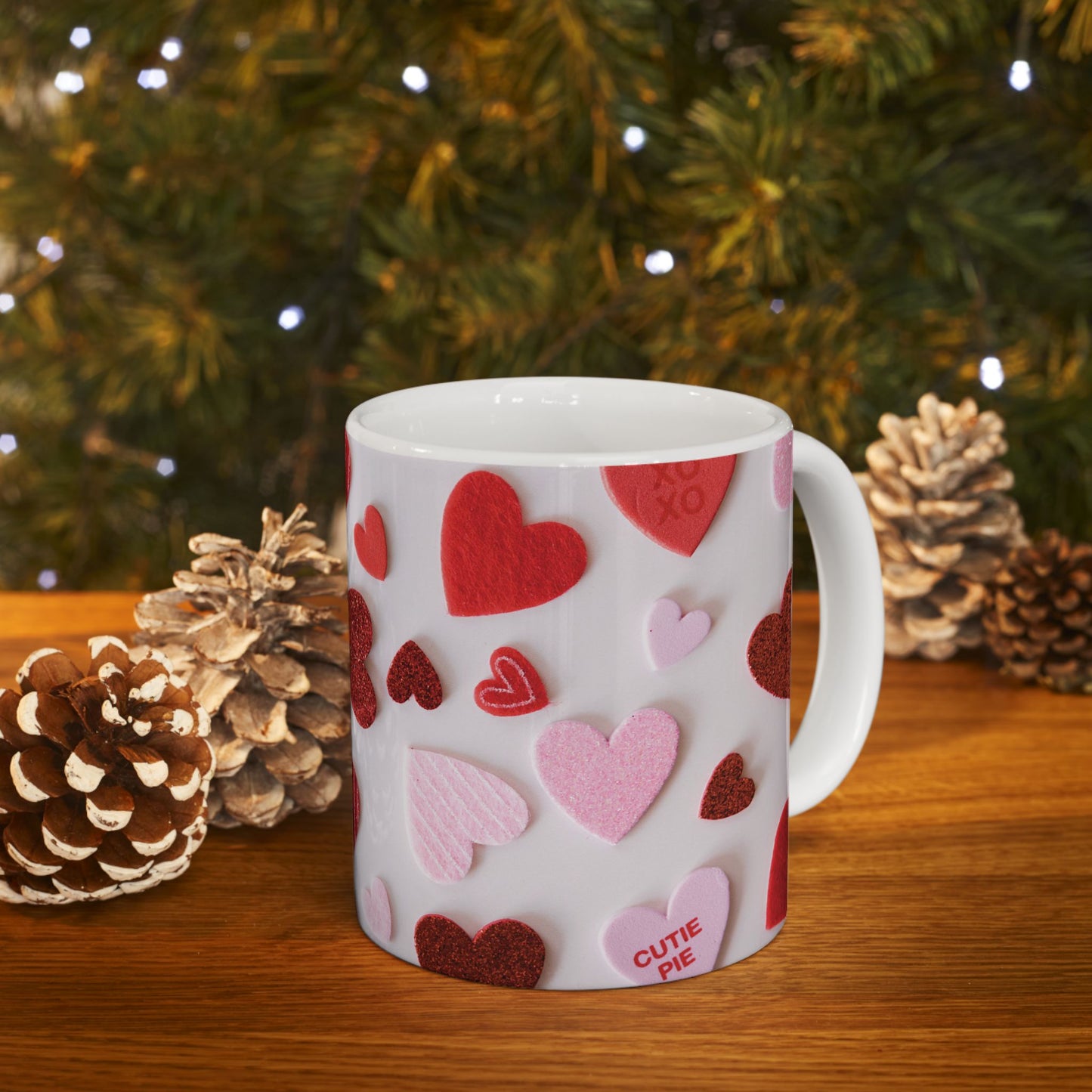 Heartfelt Love Ceramic Mug - Perfect for Valentine's Day Gifts