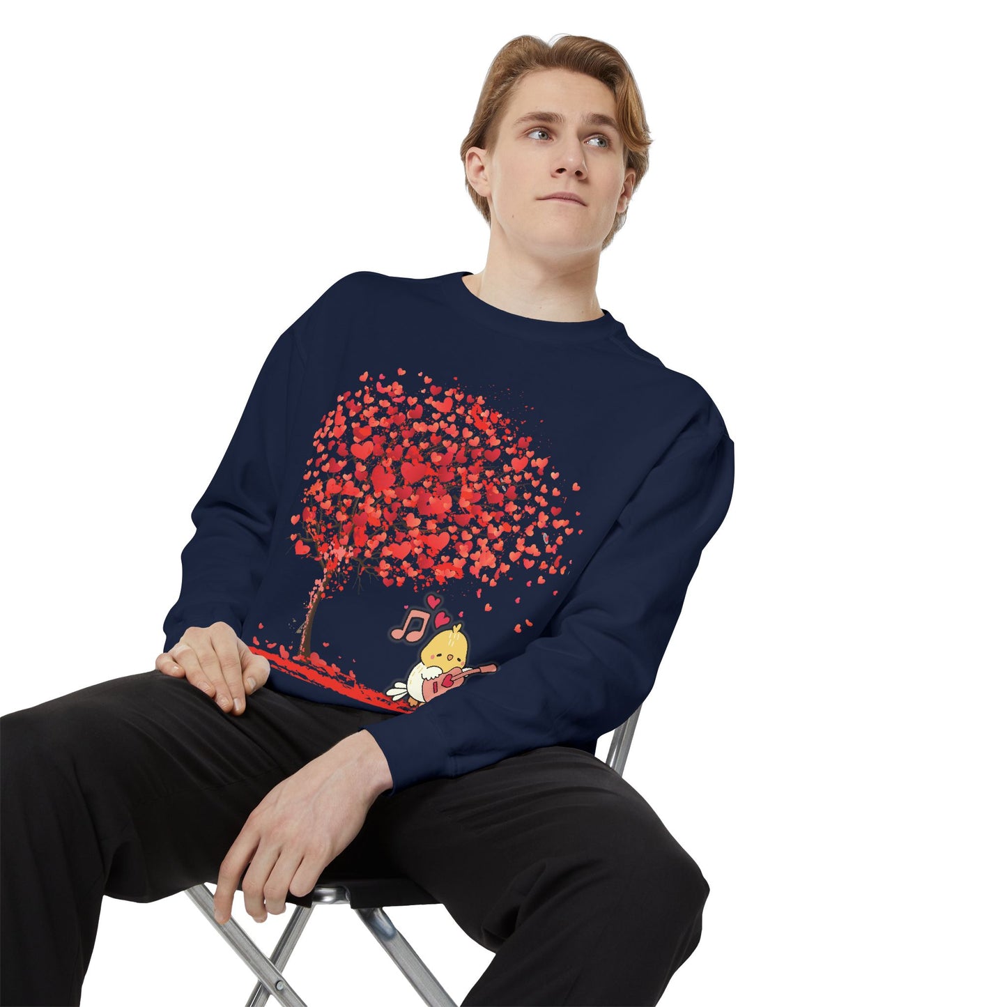 Cute Love Tree Unisex Sweatshirt - Perfect for Valentine's Day