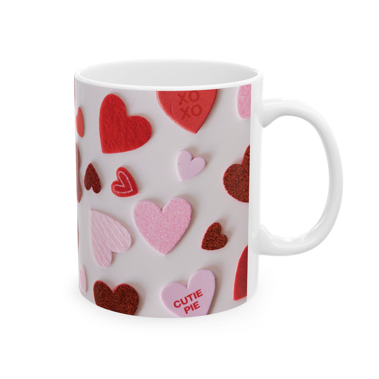 Heartfelt Love Ceramic Mug - Perfect for Valentine's Day Gifts