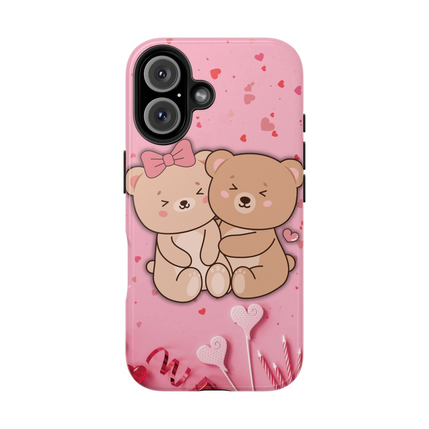 Cute Bear Couple Phone Case - Valentine's Day Gift