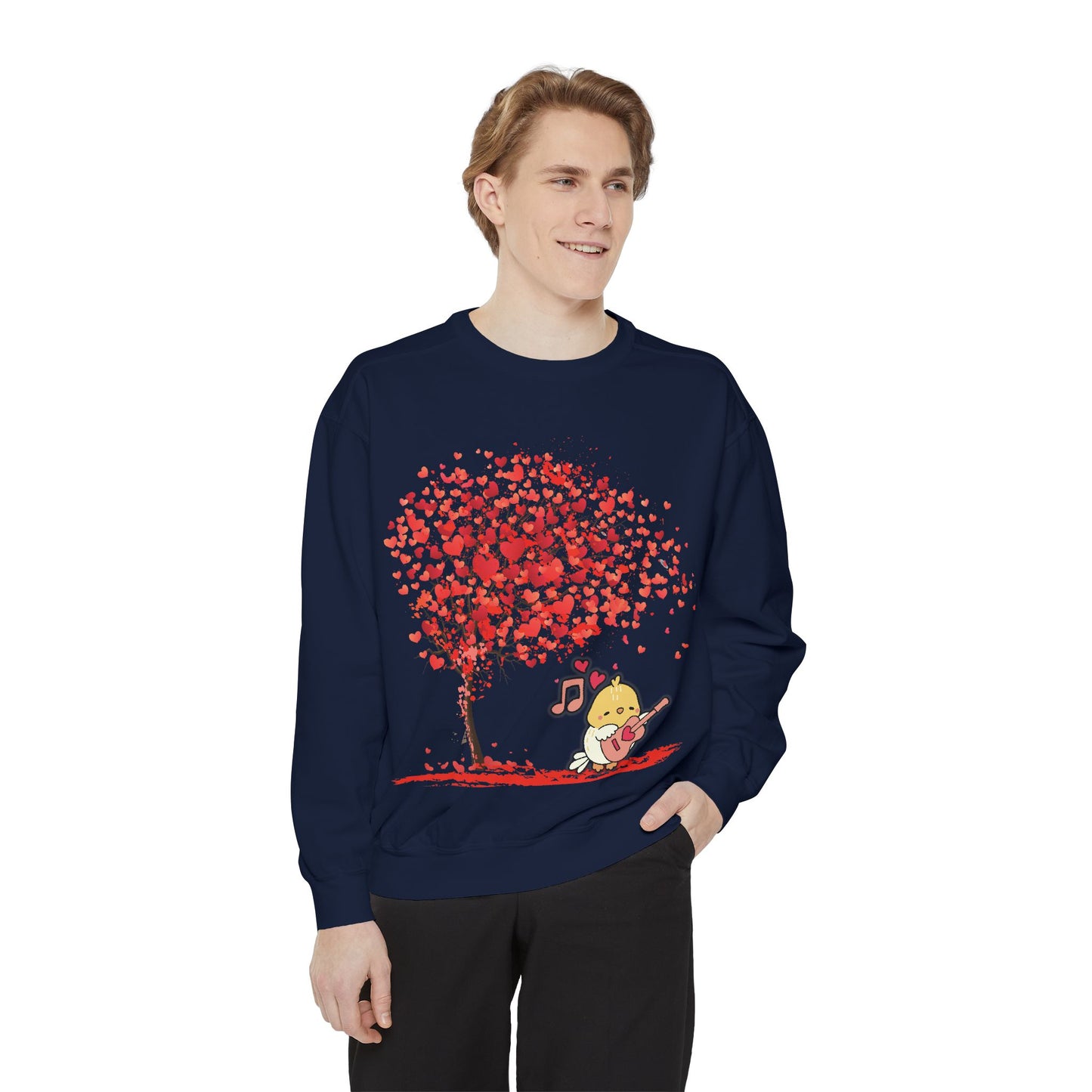 Cute Love Tree Unisex Sweatshirt - Perfect for Valentine's Day