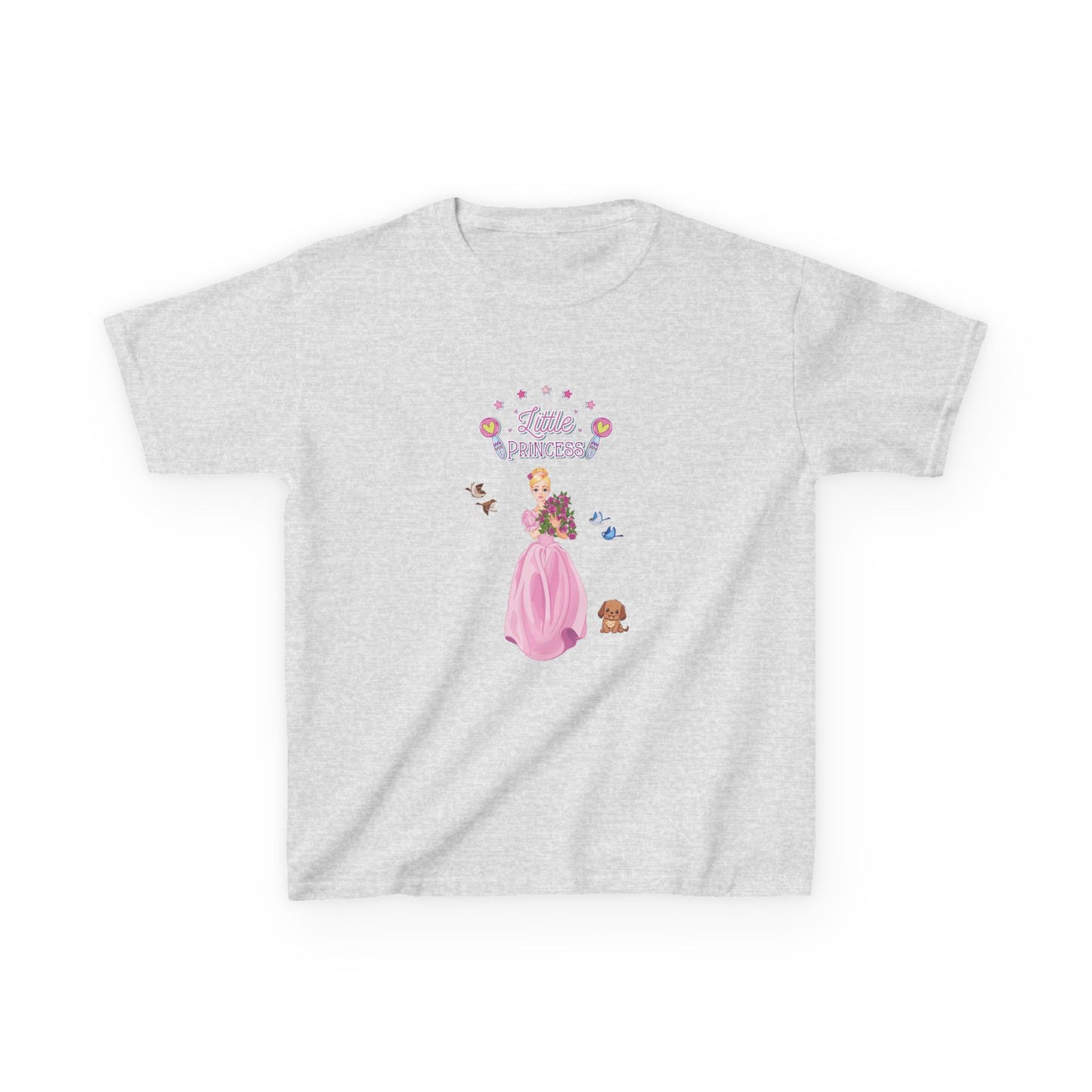 Kids T-Shirt Soft 100% Cotton Classic Fit Tee - Everyday Comfort for Girls, Little Princess, Cute