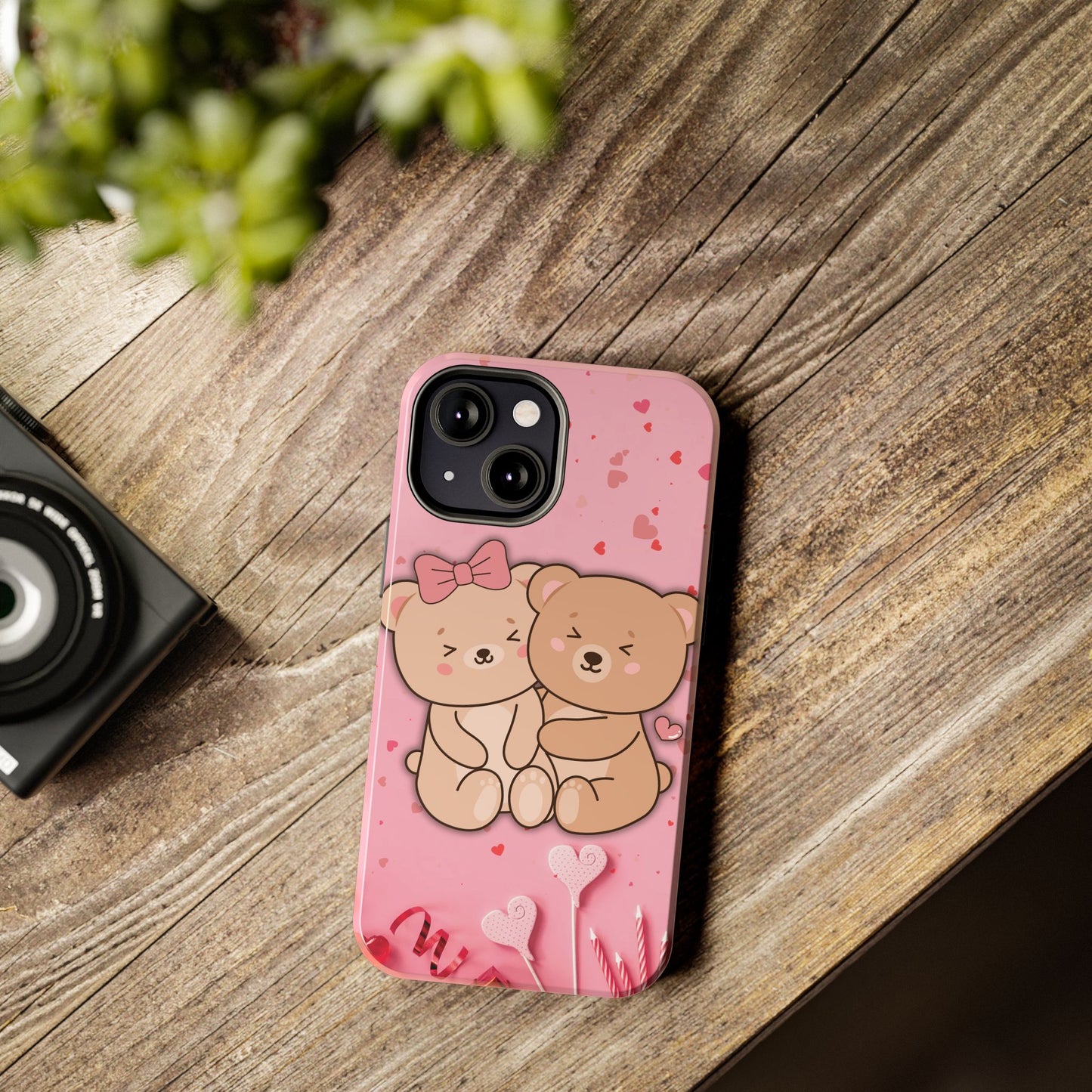 Cute Bear Couple Phone Case - Valentine's Day Gift