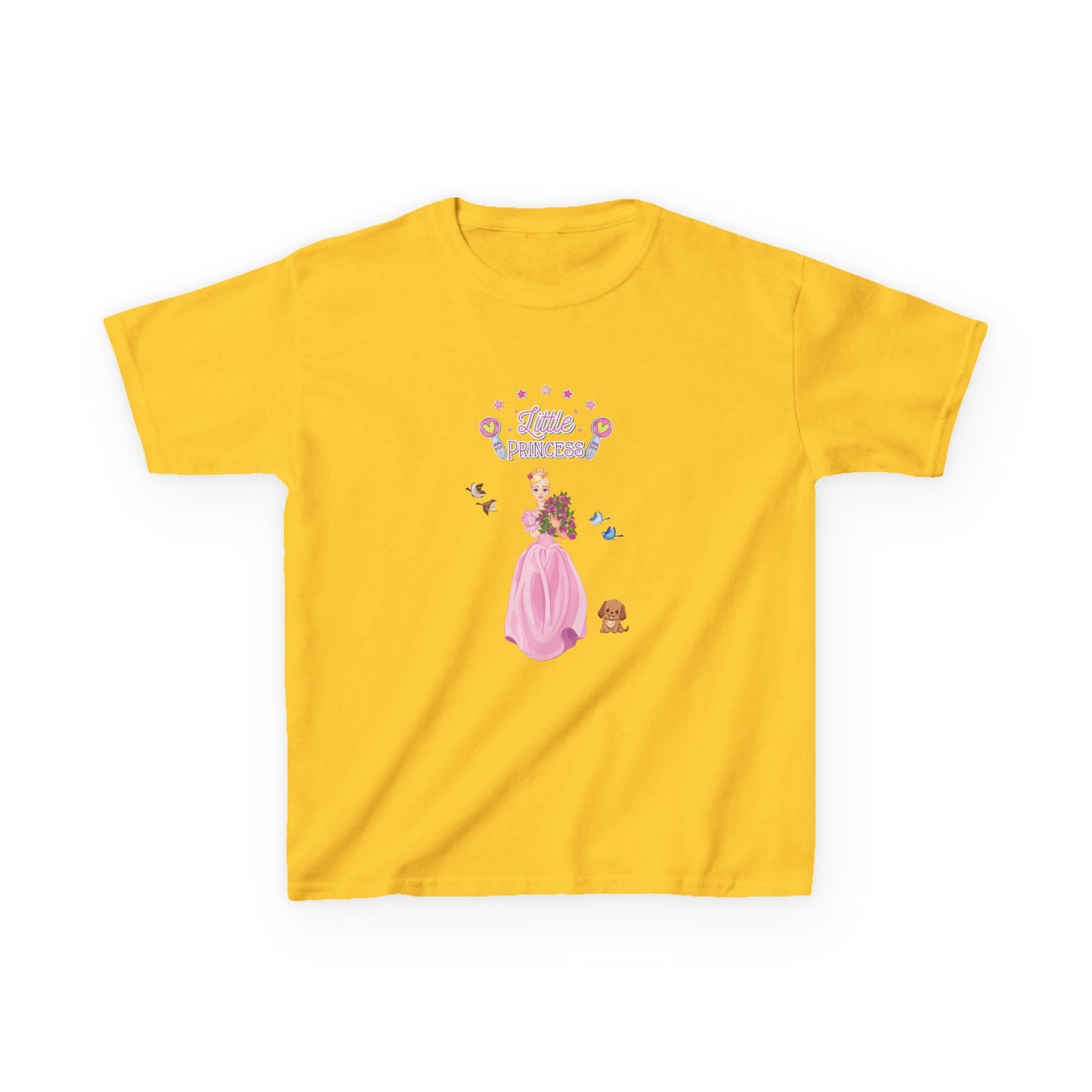 Kids T-Shirt Soft 100% Cotton Classic Fit Tee - Everyday Comfort for Girls, Little Princess, Cute