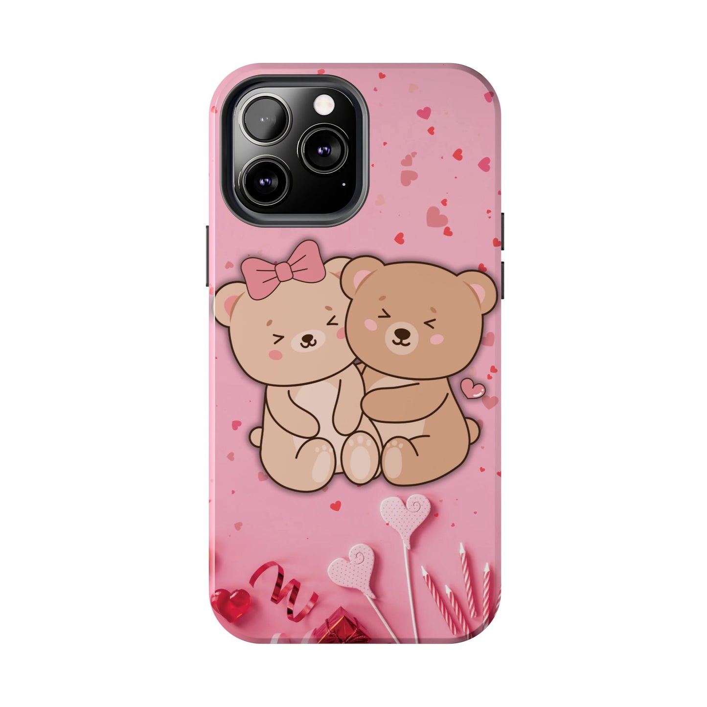 Cute Bear Couple Phone Case - Valentine's Day Gift