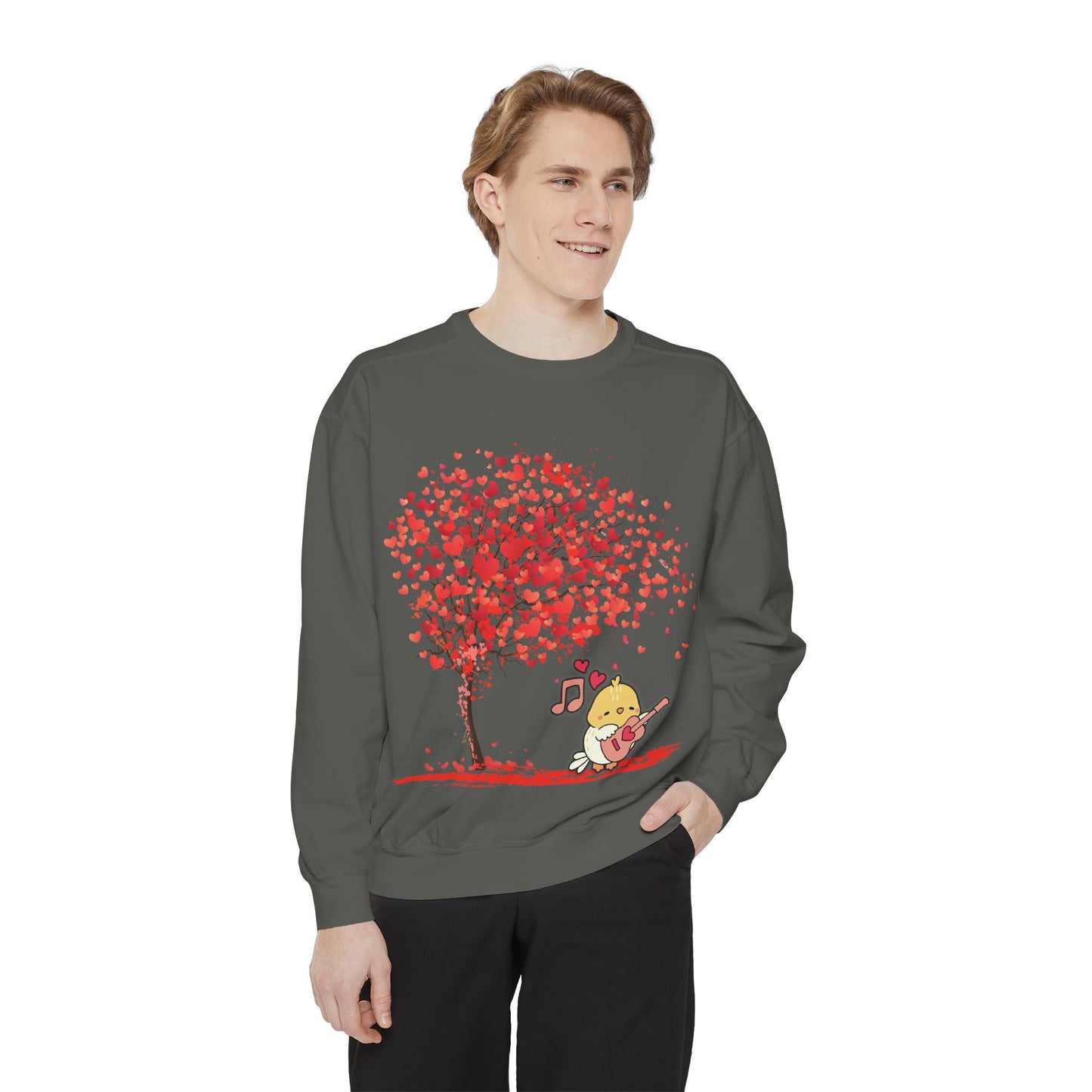 Cute Love Tree Unisex Sweatshirt - Perfect for Valentine's Day