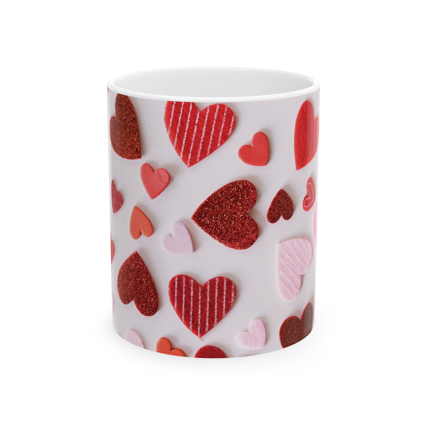 Heartfelt Love Ceramic Mug - Perfect for Valentine's Day Gifts