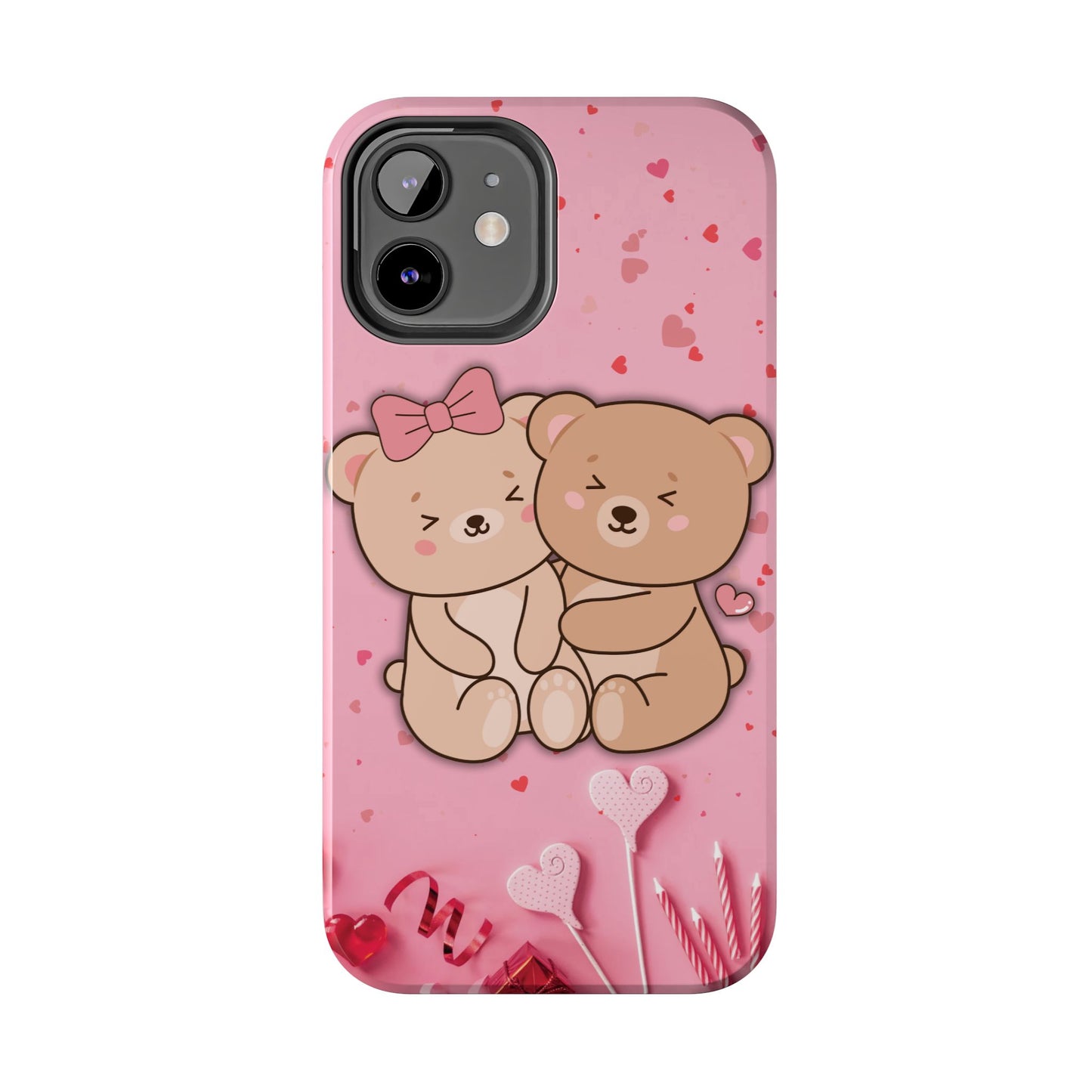 Cute Bear Couple Phone Case - Valentine's Day Gift