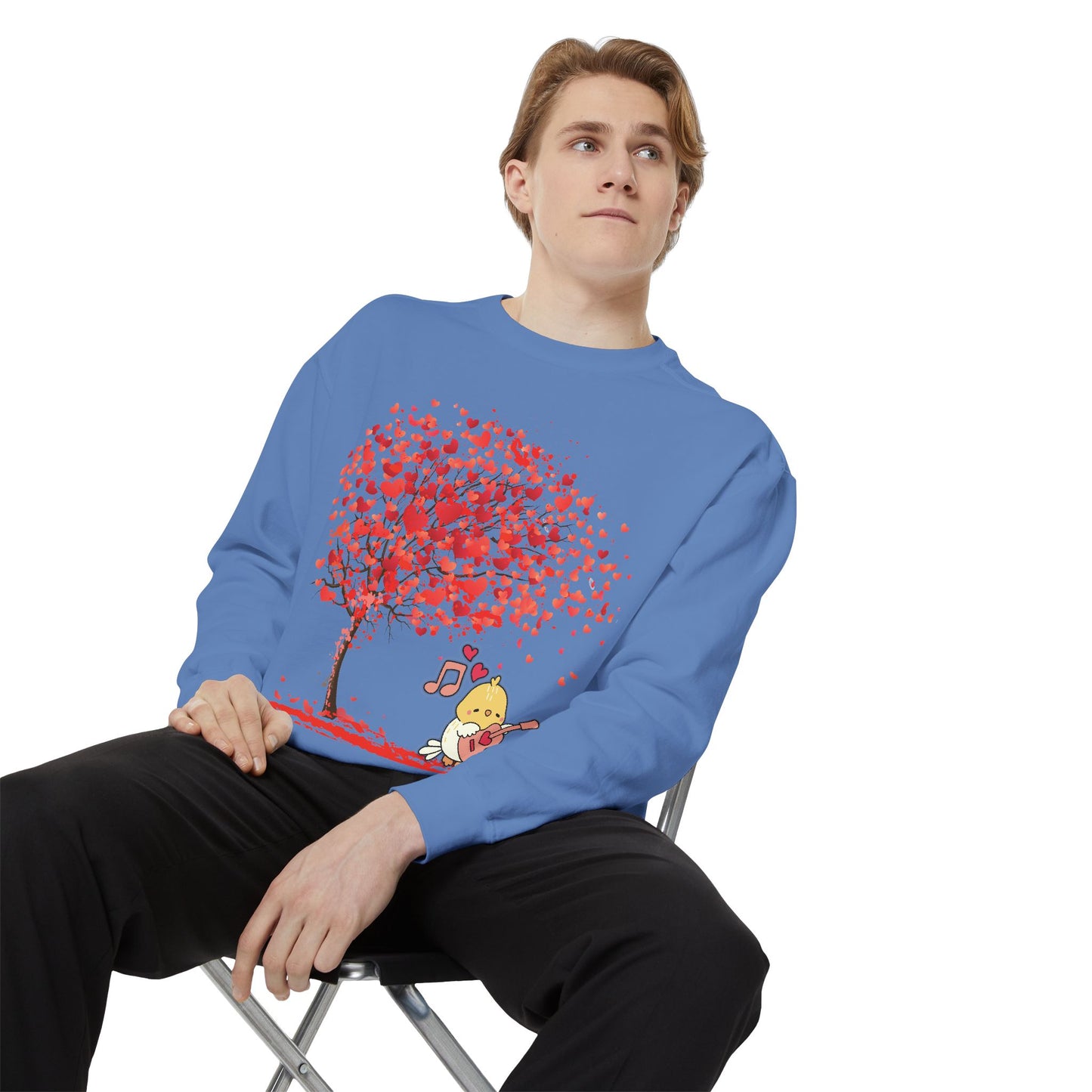 Cute Love Tree Unisex Sweatshirt - Perfect for Valentine's Day