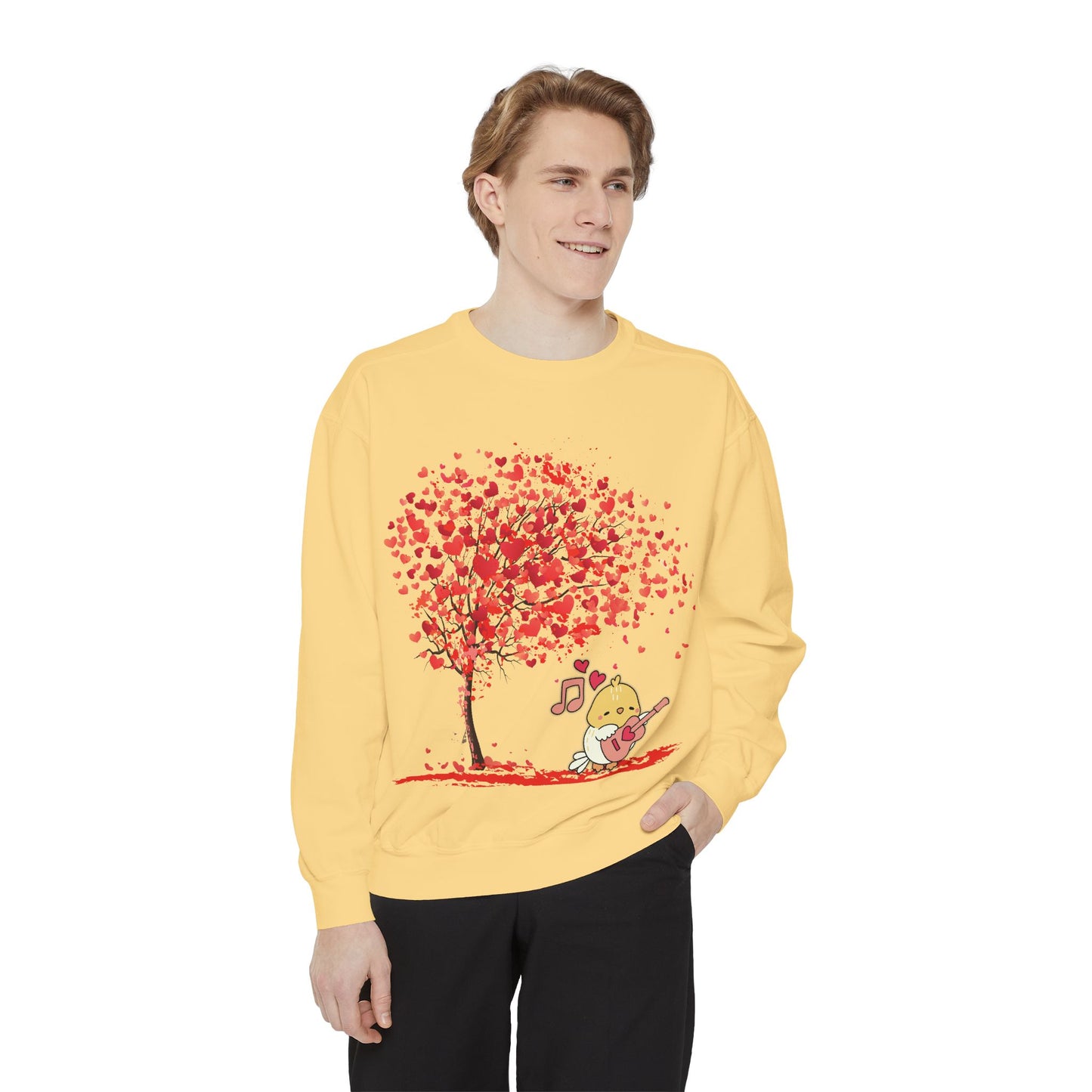 Cute Love Tree Unisex Sweatshirt - Perfect for Valentine's Day