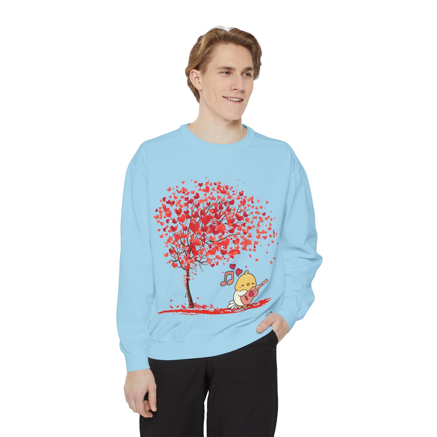 Cute Love Tree Unisex Sweatshirt - Perfect for Valentine's Day