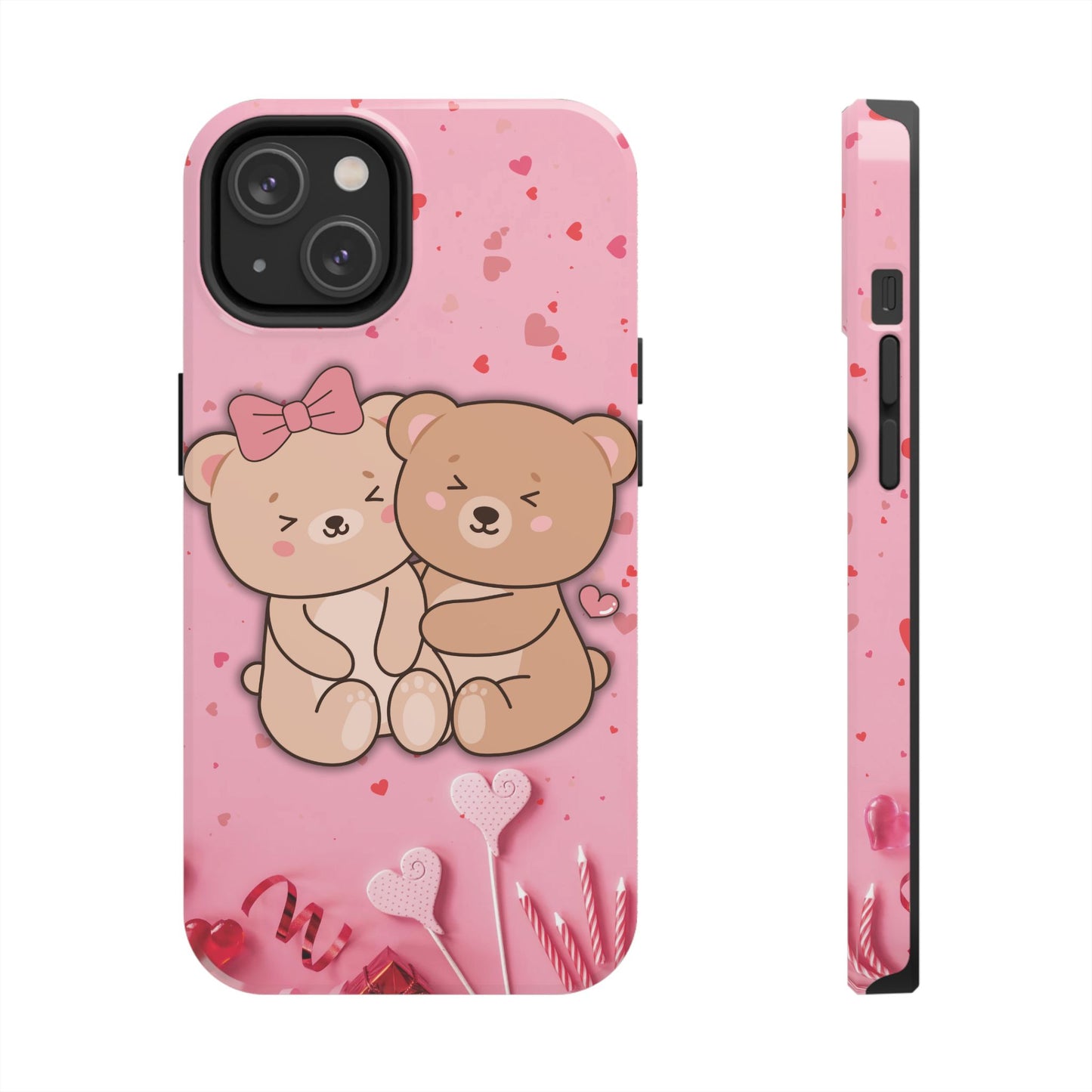 Cute Bear Couple Phone Case - Valentine's Day Gift