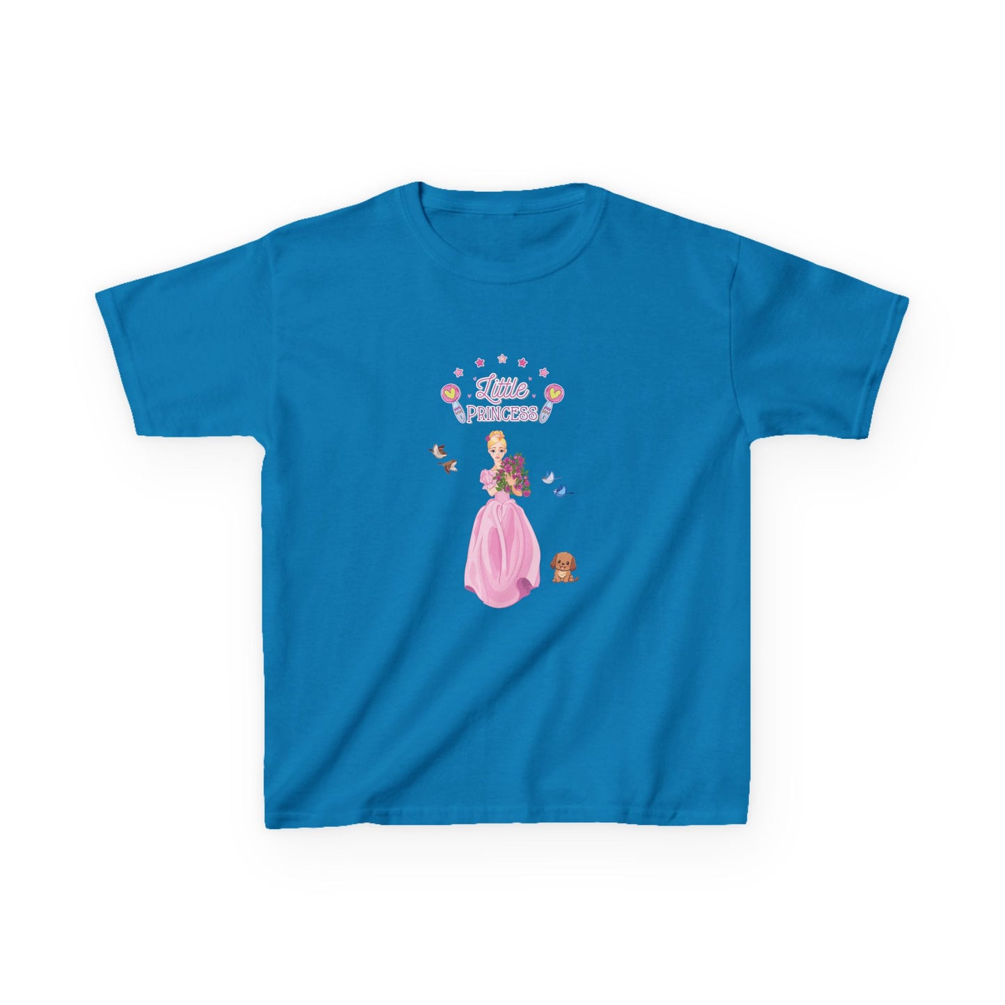 Kids T-Shirt Soft 100% Cotton Classic Fit Tee - Everyday Comfort for Girls, Little Princess, Cute