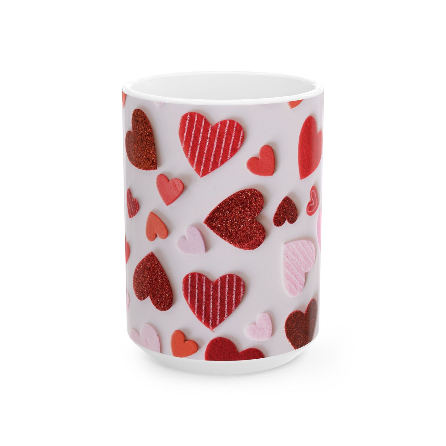 Heartfelt Love Ceramic Mug - Perfect for Valentine's Day Gifts