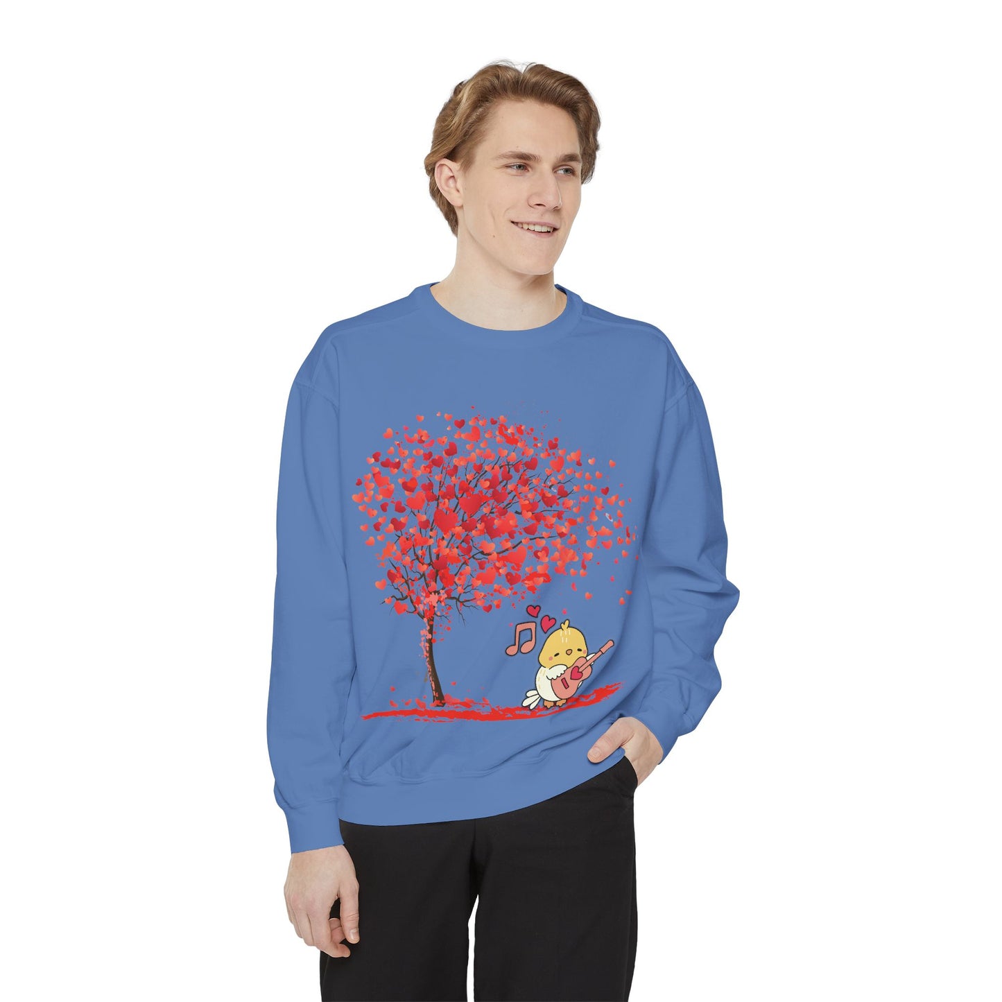 Cute Love Tree Unisex Sweatshirt - Perfect for Valentine's Day