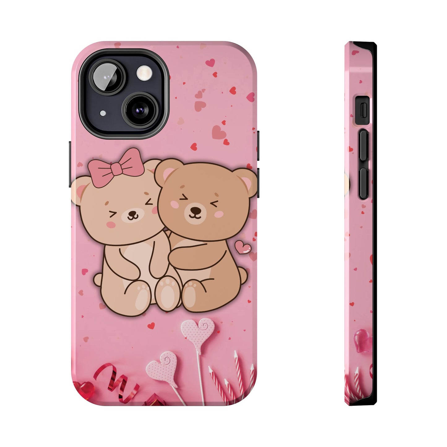 Cute Bear Couple Phone Case - Valentine's Day Gift