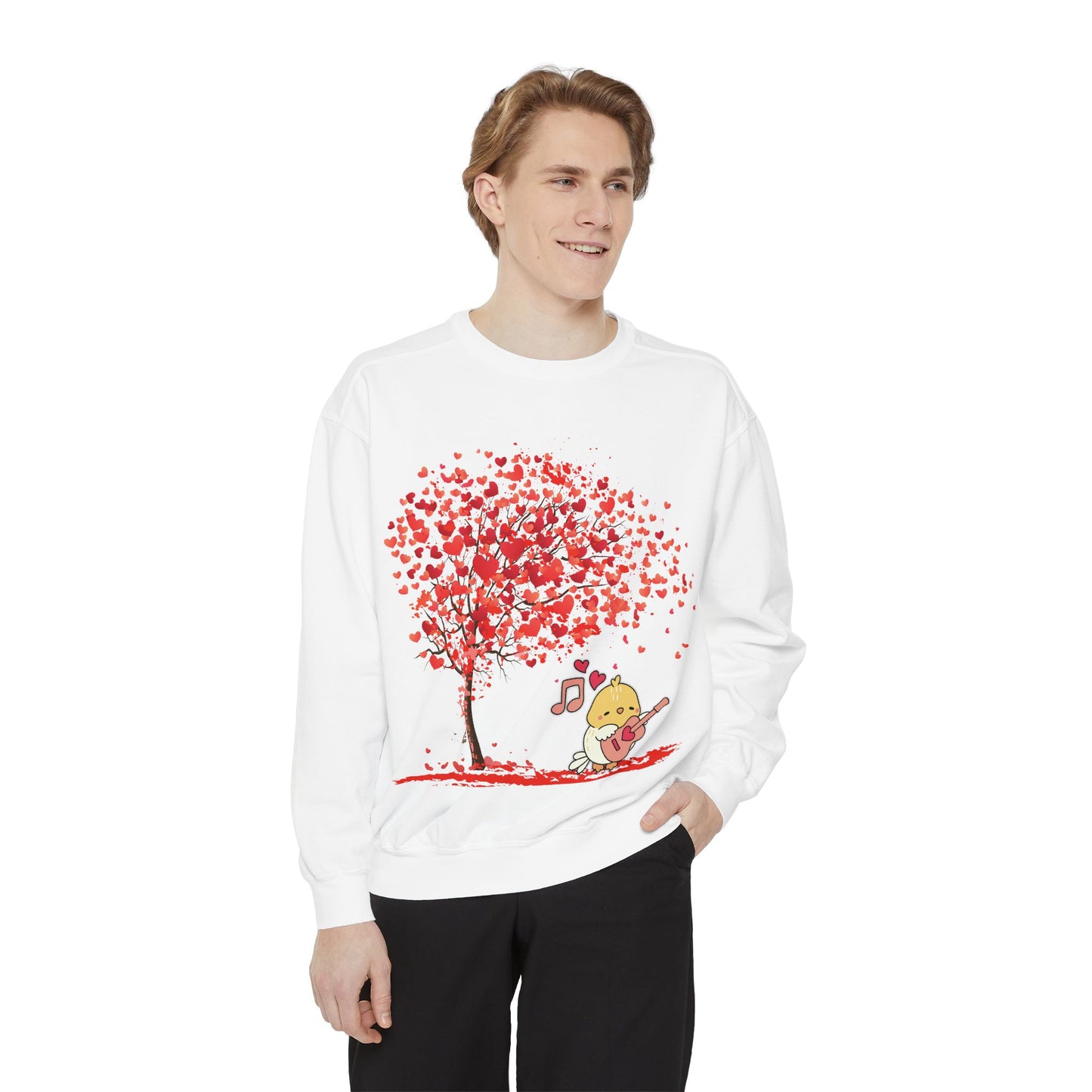 Cute Love Tree Unisex Sweatshirt - Perfect for Valentine's Day