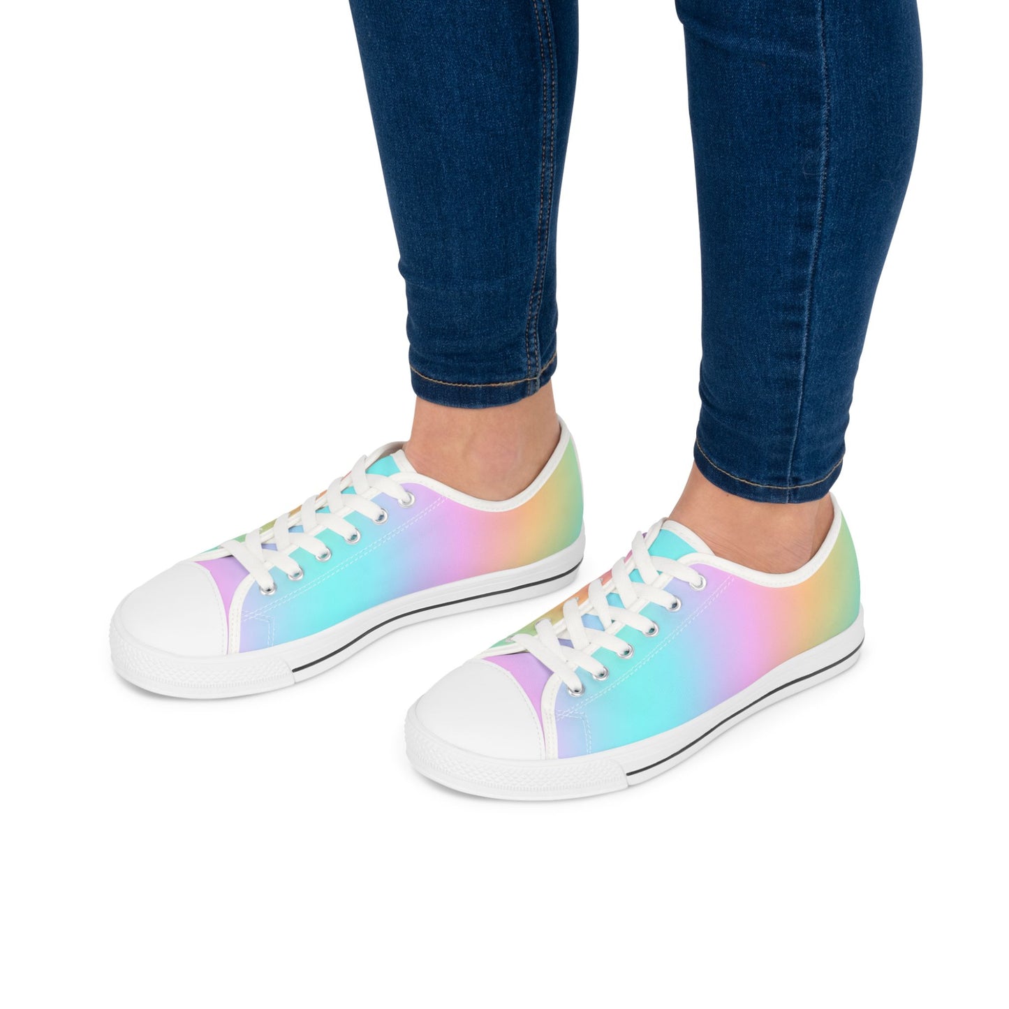 Canvas Sneakers, Pop Of Color Variant, Women's Low Top Sneakers, Stylish And Comfortable, Minimal Yet Classy