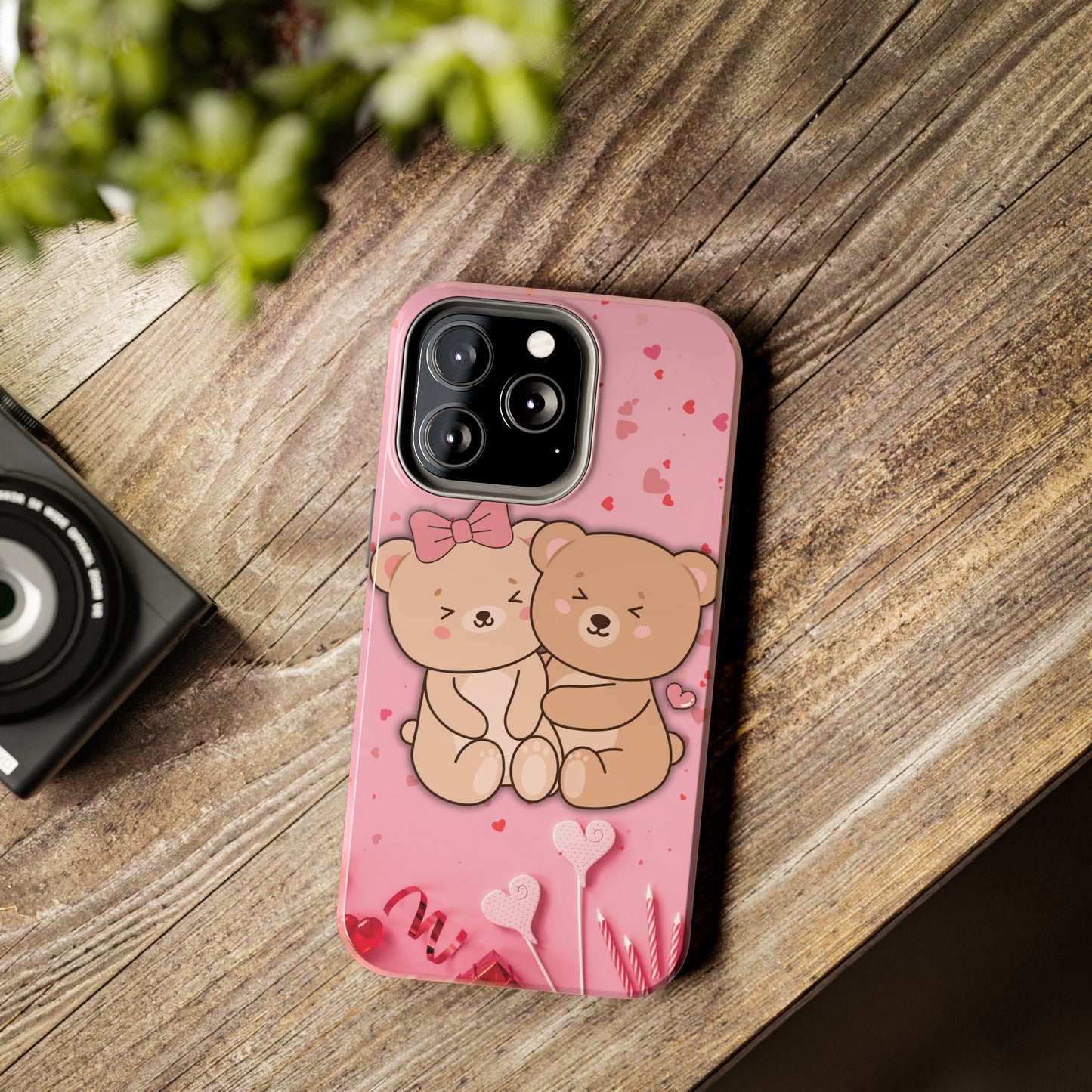 Cute Bear Couple Phone Case - Valentine's Day Gift