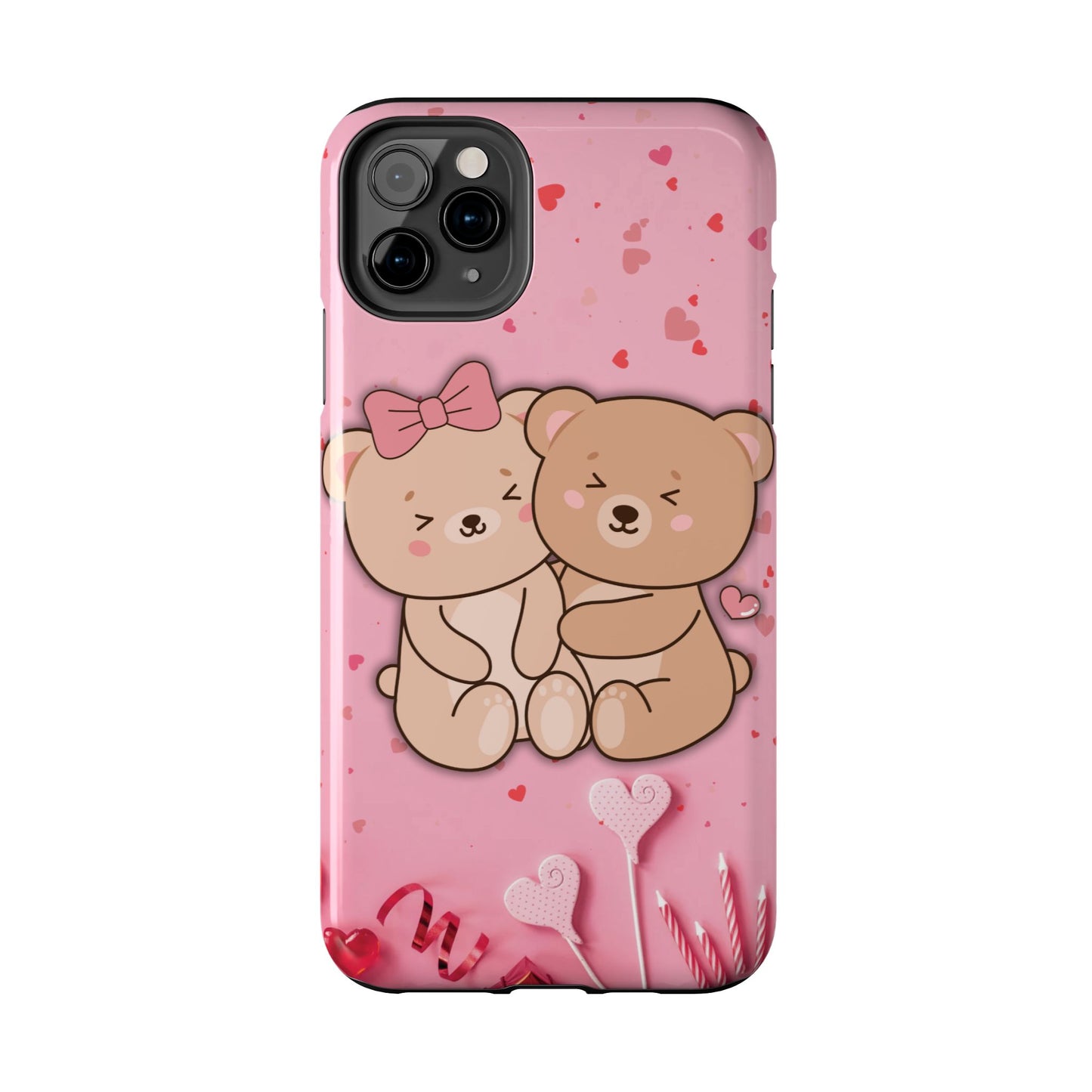 Cute Bear Couple Phone Case - Valentine's Day Gift