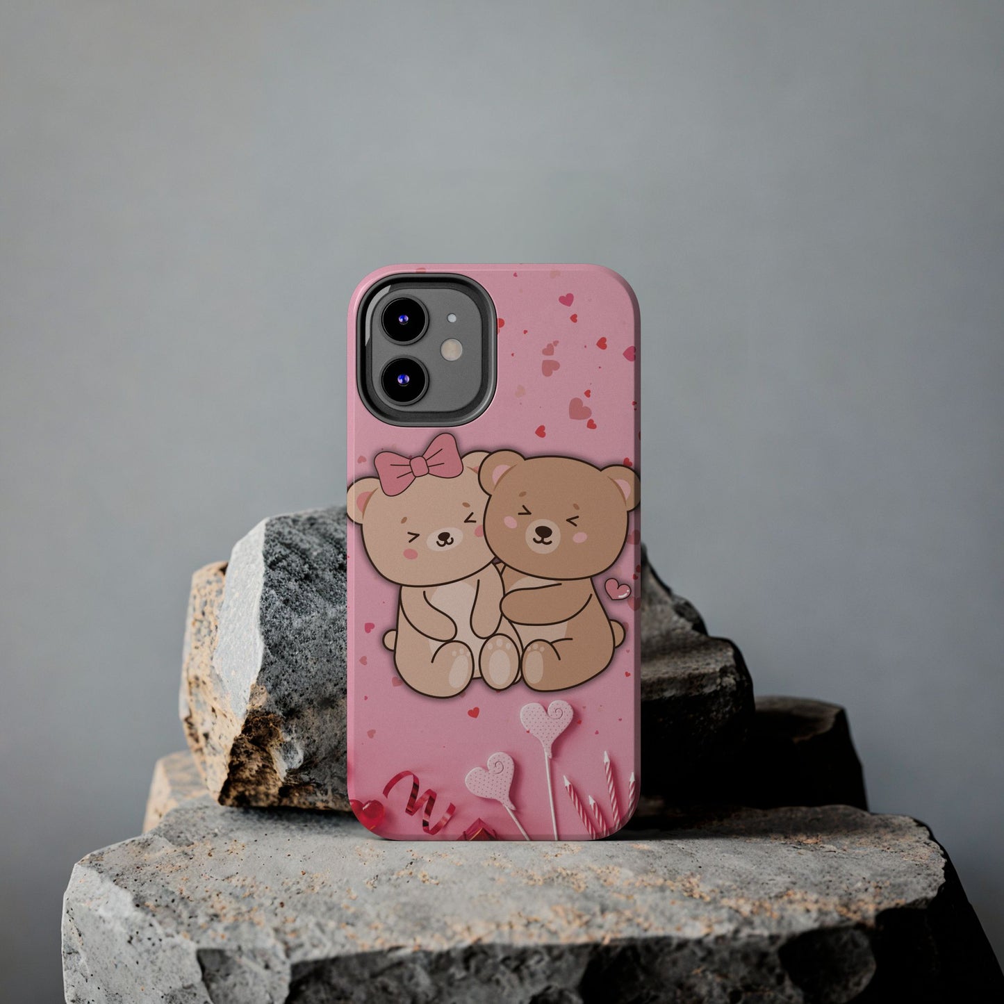 Cute Bear Couple Phone Case - Valentine's Day Gift