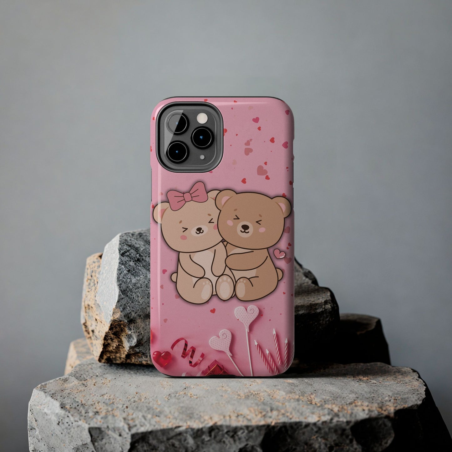 Cute Bear Couple Phone Case - Valentine's Day Gift